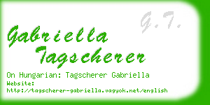 gabriella tagscherer business card